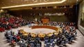 NEW YORK - Premier Mark Rutte houdt toespraak in de VN-Veiligheidsraad. ANP ROBIN UTRECHT