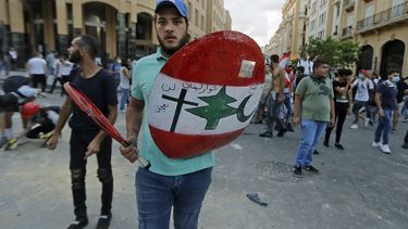 foto van protesten Libanon