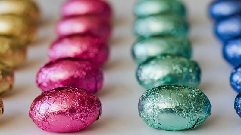 paaseitjes paaseieren chocolade