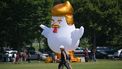 Trump-kip hangt rond in tuin bij Witte Huis