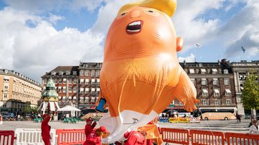 Man moet op woedebeheersingscursus na lekprikken anti-Trump-ballon