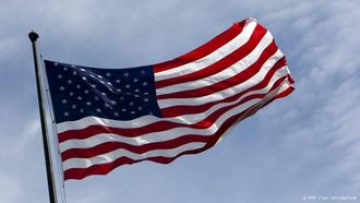 NEW YORK - De Amerikaanse vlag, Stars and Stripes.ANP   LEX VAN LIESHOUT