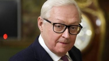 Russian Deputy Foreign Minister Sergei Ryabkov arrives to attend the talks between Foreign Ministers of Russia and Colombia in Moscow on November 14, 2024. 
Alexander Zemlianichenko / POOL / AFP