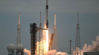 SpaceX Falcon 9 rocket topped with the Crew Dragon capsule lifts off for NASA's SpaceX Crew-13 mission from Space Launch Complex 40 at Cape Canaveral, Florida on October 1, 2026. NASA astronauts Jessica Watkins and Luke Delaney, CSA (Canadian Space Agency) astronaut Joshua Kutryk and Roscosmos cosmonaut Sergey Teteryatnikov are heading to the International Space Station as part of NASA's SpaceX Crew-13 mission to perform research, technology demonstrations and maintenance aboard the orbiting laboratory.
CHANDAN KHANNA / AFP
