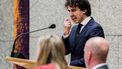 Jesse Klaver (GroenLinks) tijdens het debat met de Tweede Kamer over de aanpak van de stikstofproblematiek.