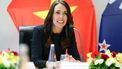 Een foto van premier Ardern van Nieuw-Zeeland