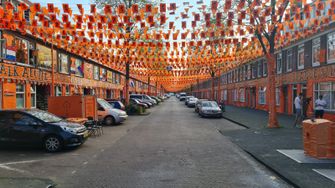 Oranjestraat Oranje EK voetbal