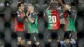 NIJMEGEN - (l-r) Kodai Sano of NEC Nijmegen, Bryan Linssen of NEC Nijmegen, Noé Lebreton of NEC Nijmegen, Basar Onal of NEC Nijmegen vieren de 1-0 tijdens de halve finale KNVB Beker wedstrijd tussen N.E.C. en PSV in De Goffert op 3 maart 2026 in Nijmegen, Nederland. MAURICE VAN STEEN / ANP