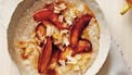 Recept: Kokospudding met gegrilde nectarines