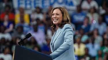 US Vice President and 2024 Democratic presidential candidate Kamala Harris speaks at a campaign event in Atlanta, Georgia, on July 30, 2024. 
Elijah Nouvelage / AFP