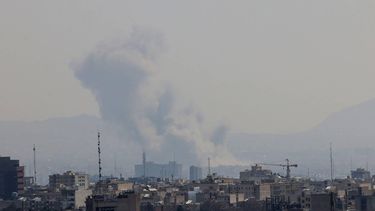 A plume of smoke rises from the site of a strike in Tehran on March 17, 2026. The US-Israeli campaign against Iran began with strikes that killed supreme leader Ayatollah Ali Khamenei, and has since claimed the lives of its defence minister, the head of its Basij paramilitary and the leader of the Revolutionary Guards, among others.
ATTA KENARE / AFP