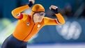 MILAAN - Femke Kok tijdens de 500 meter bij het langebaanschaatsen in het Milano Speed Skating Stadium op de Olympische Winterspelen van Milaan. ROBIN VAN LONKHUIJSEN / ANP