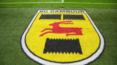 LEEUWARDEN -  SC Cambuur logo aan rand van het veld tijdens de Nederlandse Eredivisie wedstrijd tussen SC Cambuur en FC Twente in het Kooi Stadion op 30 augustus 2026 in Leeuwarden, Nederland.  COR LASKER / ANP