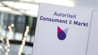 DEN HAAG - Het logo, tijdens de opening van het internationale congres Innovatie in toezicht, van de Autoriteit Consument & Markt (ACM). ANP JEROEN JUMELET