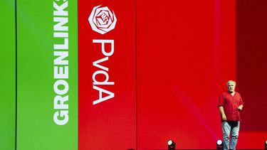DEN BOSCH - Hans Spekman tijdens het Oprichtingscongres Progressief Nederland (PRO) in de Brabanthallen. Leden van GroenLinks en PvdA stemden over de oprichting van de fusiepartij. JEROEN JUMELET / ANP