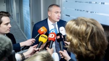 DEN HAAG - Gidi Markuszower bij de fractiekamer van de PVV. Zeven kamerleden van de PVV van Wilders verlaten de fractie, Markuszower wordt de partijleider van de nieuwe fractie van opgestapte PVV'ers. JEROEN JUMELET / ANP