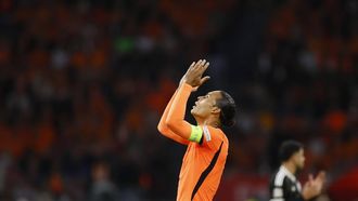 AMSTERDAM - Virgil van Dijk van Nederland baalt tijdens de UEFA Nations League wedstrijd tussen Nederland en Duitsland in de Johan Cruijff ArenA op 24 september 2026 in Amsterdam, Nederland. ANP KOEN VAN WEEL