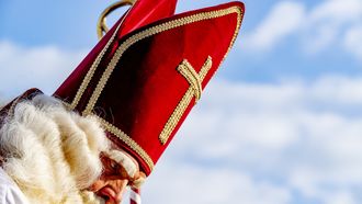 Een foto van Sinterklaas.