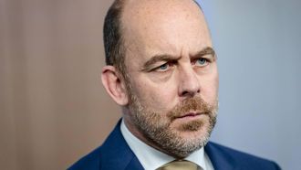 DEN HAAG - Bart van den Brink, minister van Asiel en Migratie, na afloop van de ministerraad op het ministerie van Algemene Zaken. REMKO DE WAAL / ANP