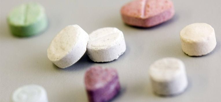 UTRECHT - Drugs. MDMA in pilvorm. ANP PHOTO XTRA LEX VAN LIESHOUT nitazenen
