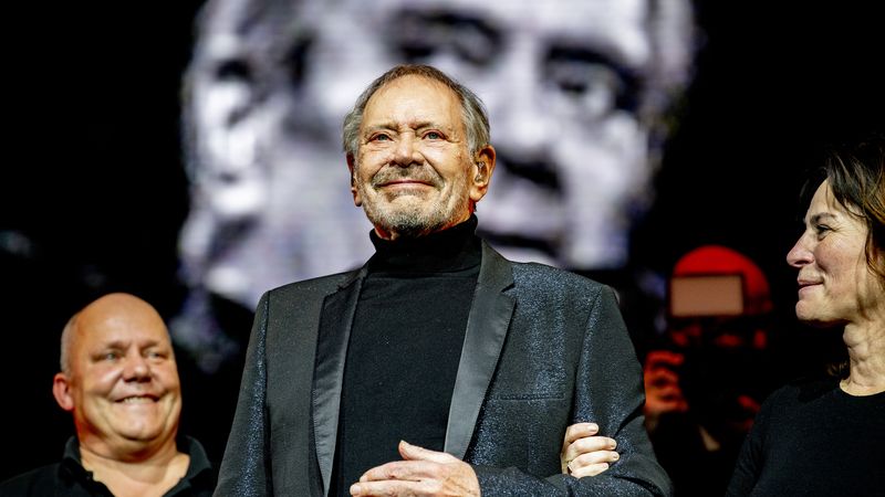 Rob de Nijs tegen zijn afscheidsconcert in de Ziggo Dome.