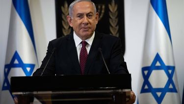 epa08900171 Israeli Prime Minister Benjamin Nethanyahu, delivering a statement at Knesset (parliament ) in Jerusalem, Israel, 22 December 2020. Netanyahu said: 'We did not want elections, but we will win'.  EPA/Yonatan Sindel / POOL