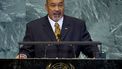 De Surinaamse president Dési Bouterse bij de Verenigde Naties (VN) in New York. Foto: AFP