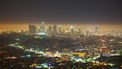 Op deze foto zie je de skyline van Los Angeles