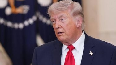 US President Donald Trump pauses after speaking at a televised address on the conflict in the Middle East from the Cross Hall of the White House in Washington, DC on April 1, 2026. President Donald Trump made his case for attacking Iran in his first nationwide address more than a month into the war, insisting the United States was close to victory as his approval rating sinks. In an evening speech from the White House, Trump broke little new ground on how the war would end and vowed two to three weeks further of 