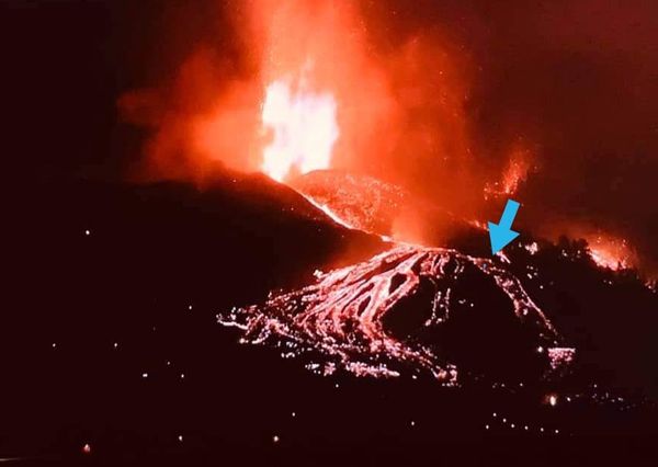 Huis Heidy La Palma vulkaanuitbarsting