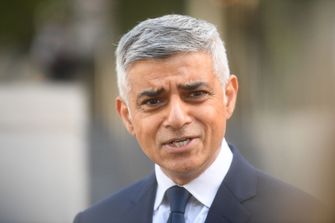 Een foto van de burgemeester van Londen