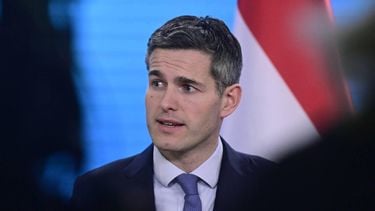 Netherlands' Foreign Minister Tom Berendsen and Germany's Foreign Minister address a joint press conference after talks at the Federal Foreign Office in Berlin, Germany, on March 6, 2026. 
John MACDOUGALL / AFP