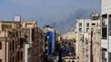 A plume of smoke rises following a reported explosion in Tehran on February 28, 2026. Two loud blasts were heard in Tehran on February 28 morning by AFP journalists, and two plumes of thick smoke were seen over the centre and east of the Iranian capital. Israel's defence ministry announced it had launched a 