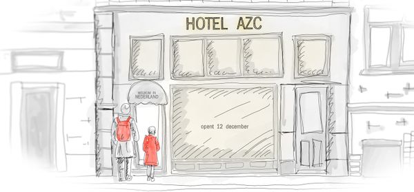 asielzoekers vluchtelingen AZC Hotel