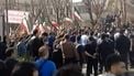 This video grab taken from UGC images posted on social media and verified by AFPTV teams in Paris on February 21, 2026, shows Iranians clashing near the Department of Aerospace Engineering of Sharif University in Tehran.  As some repeat 