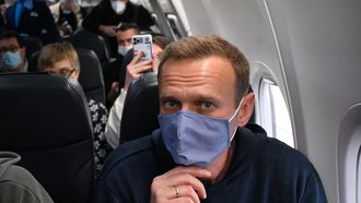 Navalni vertrok zondag per vliegtuig vanuit Berlijn.