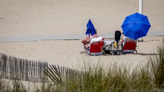 zomer hitte temperatuur strand