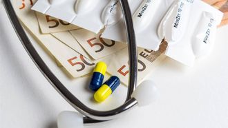 RIJSWIJK - Illustratie van eigen risico, de bijdrage die zelf betaald moet worden bij gemaakte zorgkosten. ANP LEX VAN LIESHOUT