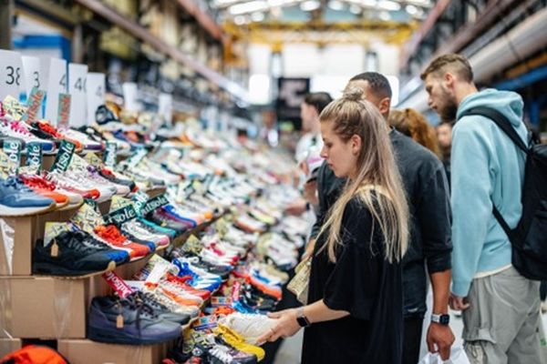 shopping for sneakers