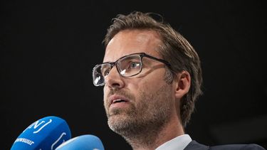 DEN HAAG - Sjoerd Sjoerdsma, minister van Buitenlandse Handel en Ontwikkelingssamenwerking, staat de pers te woord voor een commissiedebat over de wijziging van de begrotingsstaat voor Buitenlandse Handel en Ontwikkelingshulp voor het jaar 2026. LINA SELG / ANP