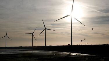 Windmolens bij windpark Slufterdam.