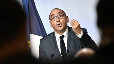 France's Interior Minister Laurent Nunez delivers a speech during the press briefing at the end of the weekly cabinet meeting in Paris on July 27, 2026. 
LOU BENOIST / AFP