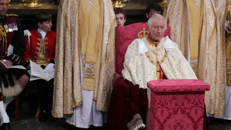Koning Charles, kroning, Westminster Abbey