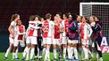 AMSTERDAM - Ajax viert de overwinning tijdens de UEFA vrouwen Champions League wedstrijd in groep C tussen Ajax Amsterdam en FC Bayern Munchen in de Johan Cruijff ArenA op 20 december 2023 in Amsterdam, Nederland. ANP GERRIT VAN KEULEN