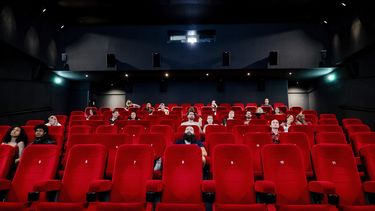 Een foto van hoe de bioscopen eruitzagen bij een beperkt aantal bezoekers