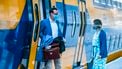 Een foto van een trein van de NS