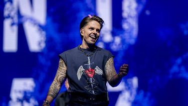 ROTTERDAM - Andre Hazes tijdens zijn concert in Ahoy. Het is zijn eerste soloshow sinds hij eind 2021 stopte met optreden vanwege een burn-out. ANP MARCO DE SWART