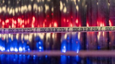 Police tape is seen outside the Capital Jewish Museum following a shooting that left two people dead, in Washington, DC, in the early hours of May 22, 2025. Two Israeli embassy staffers were shot dead late Wednesday, May 21, outside a Jewish museum in Washington by a gunman who shouted 