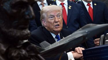US President Donald Trump speaks after signing several executive orders in the Oval Office of the White House in Washington, DC on April 30, 2026. 
Brendan SMIALOWSKI / AFP