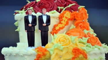 Twee heteroseksuelen mannen trouwen voor belasting. / ANP